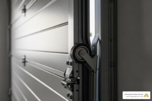 garage door off track