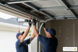 low overhead garage door installation