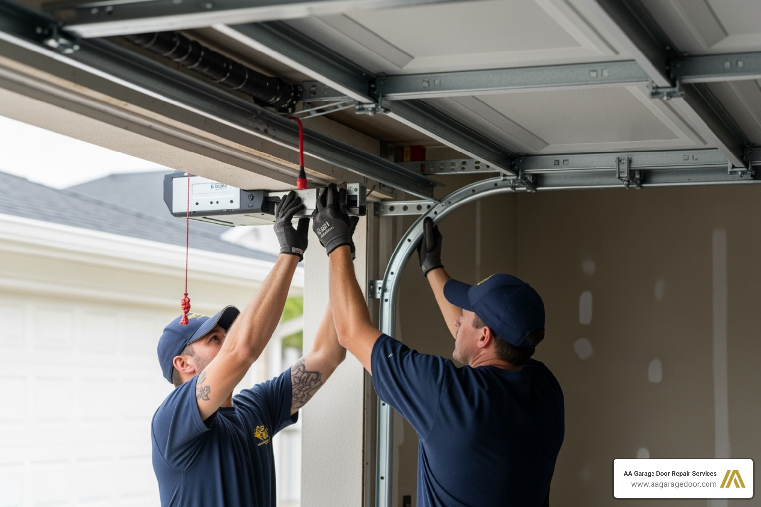 low overhead garage door installation