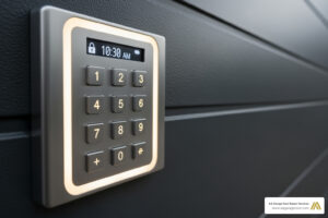 set up garage door keypad