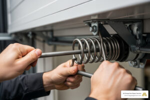 single torsion spring garage door installation