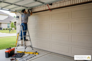 New garage door installation