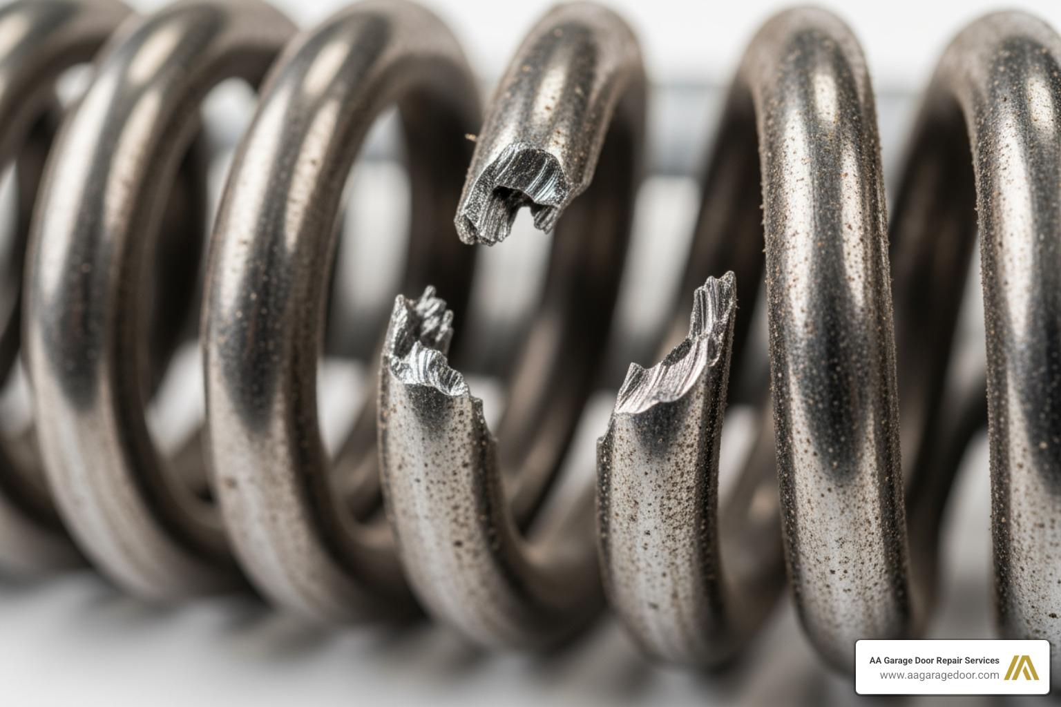 broken spring garage door repair