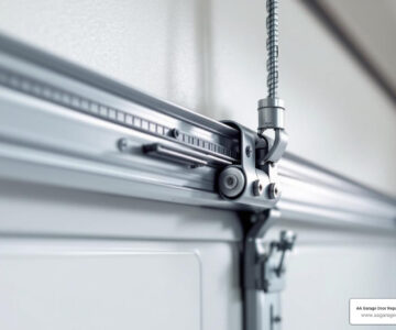 Bent garage door track