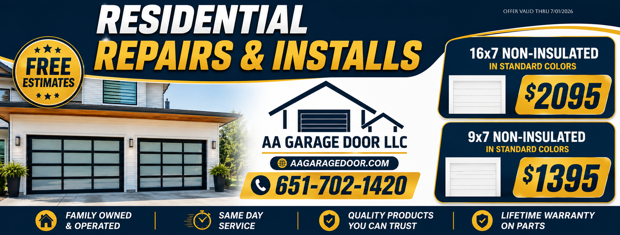 Non-Insulated Clopay Steel Garage Doors