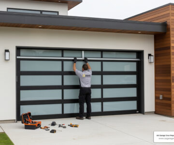 one piece garage door installation