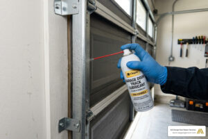 garage door track lubricant application - garage door track lubricant