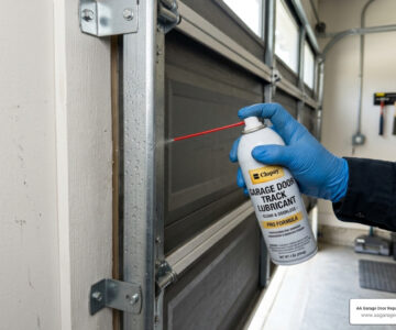 garage door track lubricant application - garage door track lubricant