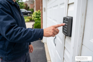 how to reset the garage door code