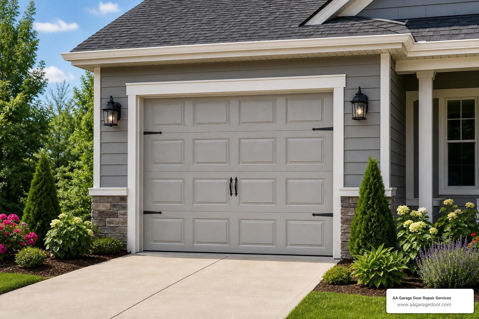 single car garage door curb appeal home improvement