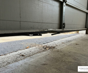 gap under garage door